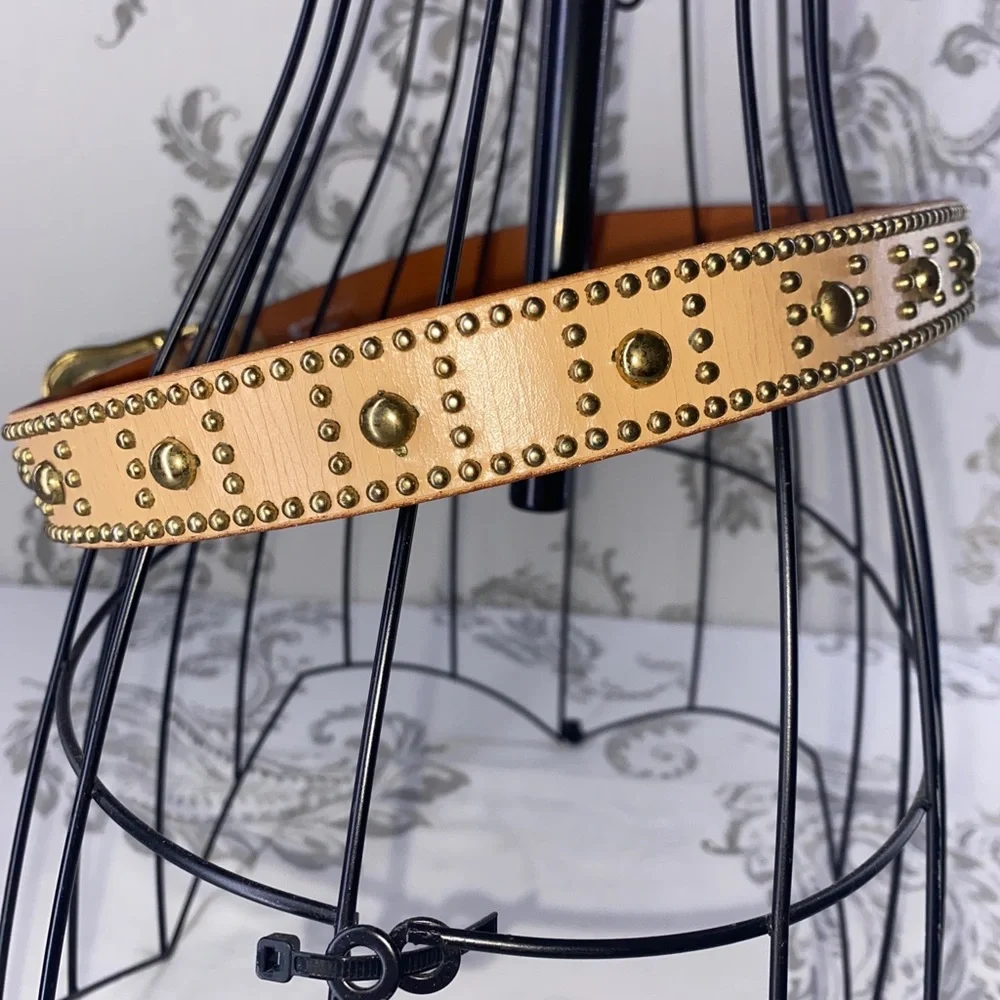 Vintage Leather Studied Belt‎ M/L